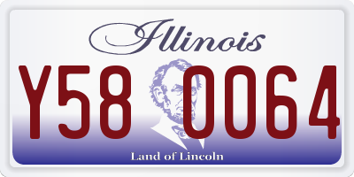 IL license plate Y580064