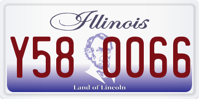 IL license plate Y580066