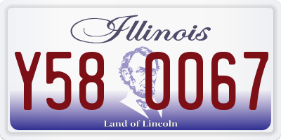 IL license plate Y580067