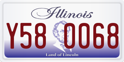 IL license plate Y580068