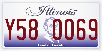 IL license plate Y580069