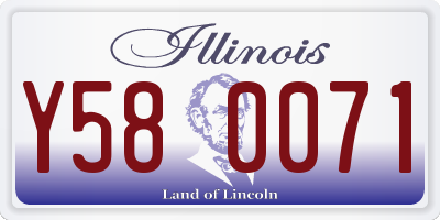 IL license plate Y580071