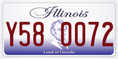 IL license plate Y580072
