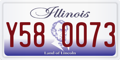 IL license plate Y580073