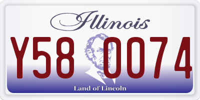 IL license plate Y580074