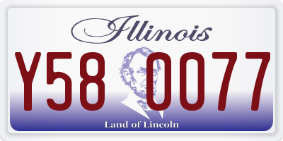 IL license plate Y580077