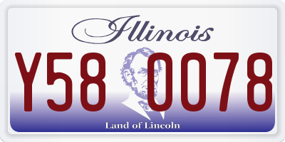 IL license plate Y580078