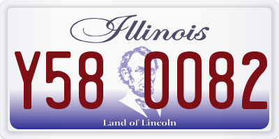 IL license plate Y580082