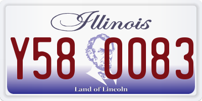 IL license plate Y580083