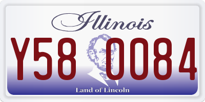 IL license plate Y580084