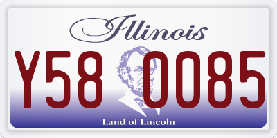 IL license plate Y580085
