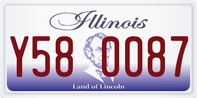 IL license plate Y580087