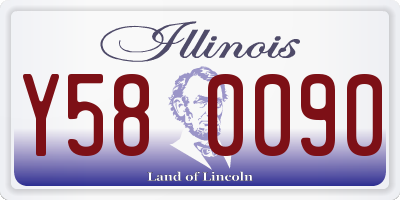 IL license plate Y580090