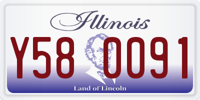 IL license plate Y580091