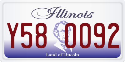 IL license plate Y580092