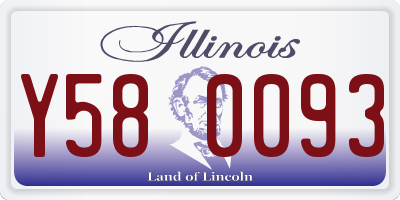 IL license plate Y580093