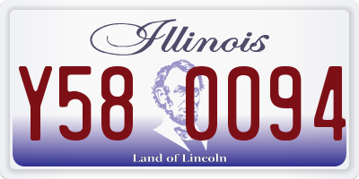 IL license plate Y580094