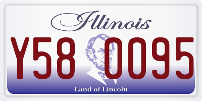 IL license plate Y580095