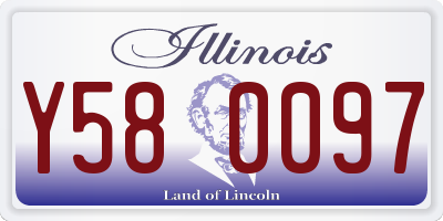 IL license plate Y580097