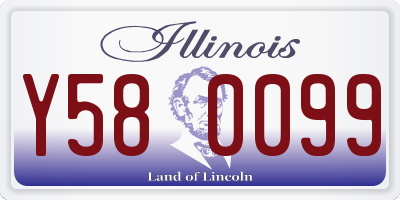 IL license plate Y580099