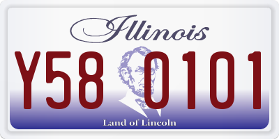 IL license plate Y580101
