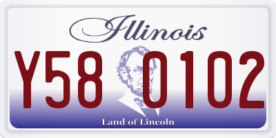 IL license plate Y580102