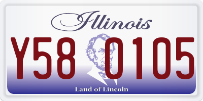 IL license plate Y580105
