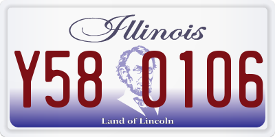 IL license plate Y580106