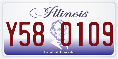 IL license plate Y580109