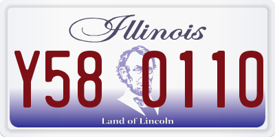 IL license plate Y580110