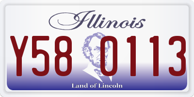 IL license plate Y580113