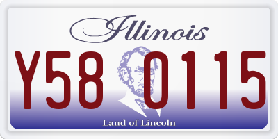 IL license plate Y580115