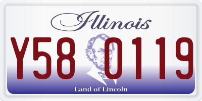 IL license plate Y580119
