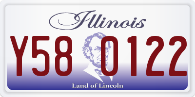 IL license plate Y580122