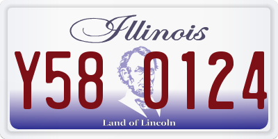 IL license plate Y580124