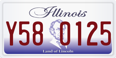 IL license plate Y580125