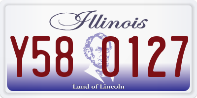 IL license plate Y580127