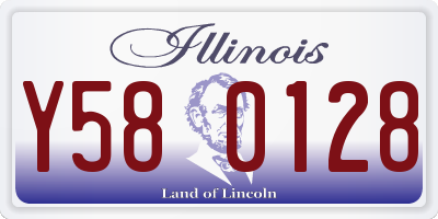 IL license plate Y580128