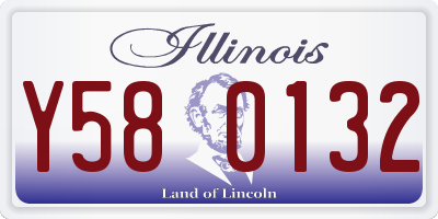 IL license plate Y580132
