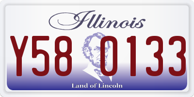 IL license plate Y580133