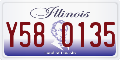 IL license plate Y580135