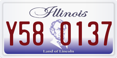 IL license plate Y580137