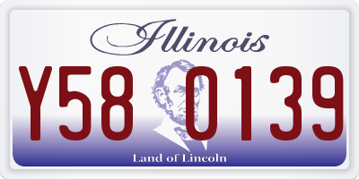 IL license plate Y580139