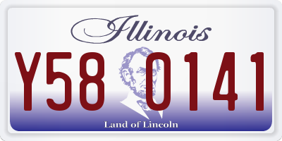 IL license plate Y580141