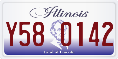 IL license plate Y580142