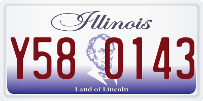 IL license plate Y580143