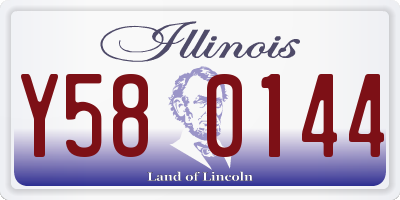 IL license plate Y580144