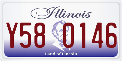 IL license plate Y580146