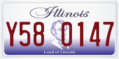 IL license plate Y580147
