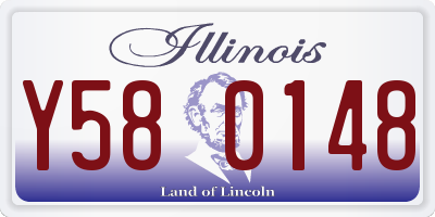 IL license plate Y580148